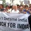 Veteran Bollywood Actor Anupam Kher leads "March for India" to Rashtrapati Bhavan (Photo: ANI)