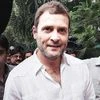 Congress Vice-President Rahul Gandhi leaves after addressing the media on Bihar poll results, at the party headquarters in New Delhi on Sunday
