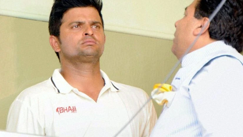 IPL Chairman Rajeev Shukla with UP's Suresh Raina at Wankhede Stadium in Mumbai IPL Chairman Rajeev Shukla with UP's Suresh Raina at Wankhede Stadium in Mumbai