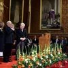 Prime Minister Narendra Modi arrives for addressing the Members of Parliament at the UK Parliament's Royal Gallery in London
