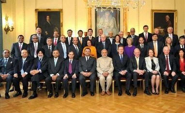 PM given tour of Tata Motors' JLR plant Narendra Modi, UK, David Cameron, London