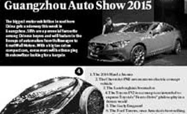 The most popular cars of the Guangzhou Auto Show 2015 Click on graphic