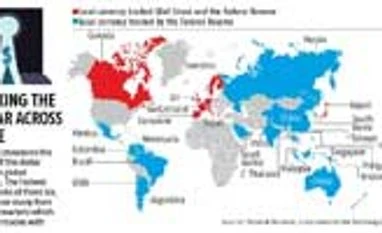 Tracking the dollar across globe Click on graphic