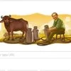 Google doodle of Verghese Kurien