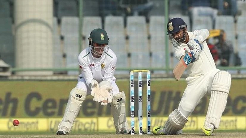 Rahane's ton and Ashwin's 50 guides India to 334. (Photo Credit: BCCI) Rahane's ton and Ashwin's 50 guides India to 334. (Photo Credit: BCCI)