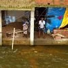 A picture of flood affected people in Chennai