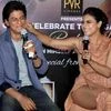 Actors Shahrukh Khan and Kajol Devgn at the promotion of their upcoming film Dilwale in Mumbai on Thursday, Dec 11, 2015 PTI