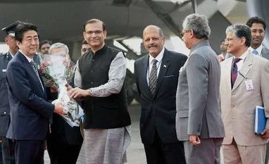 Abe's visit will deepen bilateral relations: PM Modi Shinzo Abe, India, Japan, Sushma Swaraj