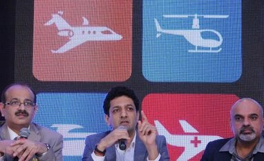 Baron Aviation promises air charter bookings in 60 seconds (From left to right) Rajeev Wadhwa, Chairman and CEO of Baron Aviation, Pranav Parikh, Director, Baron Aviation and Dev Vaidya, Director, Baron Aviation at the launch of their charter flights service (Pic: Kamlesh Pednekar)
