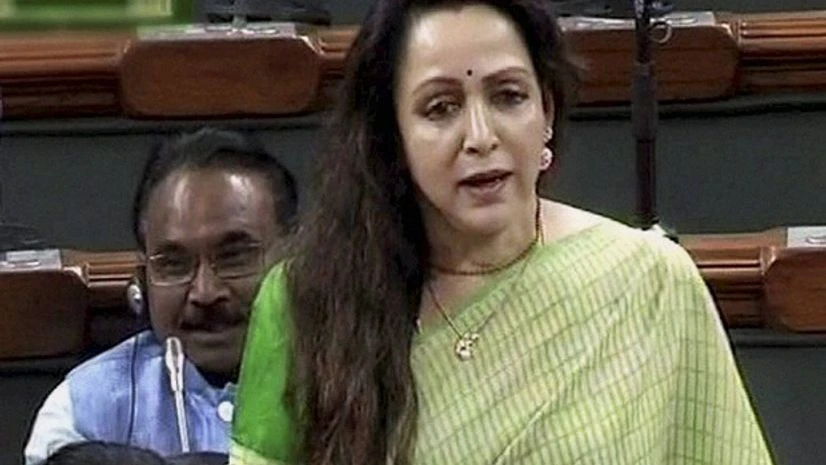 BJP MP Hema Malini speaks in Lok Sabha during the winter session of Parliament in New Delhi BJP MP Hema Malini speaks in Lok Sabha during the winter session of Parliament in New Delhi