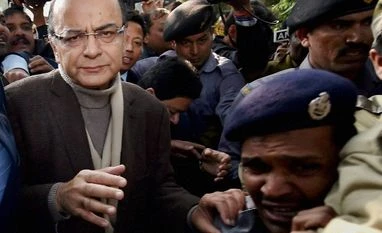 Some are more defamed than others Finance Minister Arun Jaitley arrives to file a defamation case against Delhi CM Arvind Kejriwal and other Aam Aadmi Party leaders for their DDCA corruption allegations against him, in New Delhi