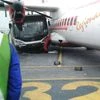 Jet Airways passenger bus rams into stationary Air India flight at Kolkata airport, no casualties. Photo: ANI