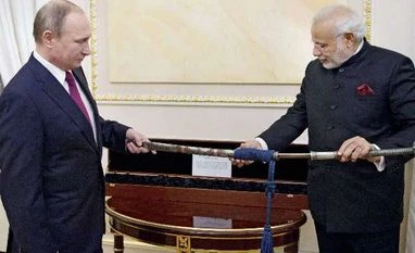 Putin gifts Modi handwritten page from Mahatma Gandhi's diary Narendra Modi, Russia, Vladimir Putin, Moscow