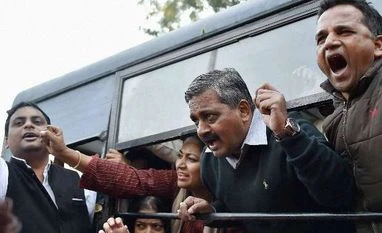 BJP workers seek transport minister's resignation BJP, Satish Upadhyay
