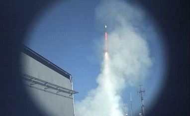 India successfully test-fires long-range surface-to-air Barak-8 missile Barak-8 missile test fired from INS Kolkata (Photo: MoD)