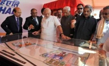 PM lays foundation for HAL's new helicopter plant in Tumkur PM Narendra Modi at the foundation stone laying ceremony for HAL's helicopter factory at Tumakuru