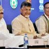 Union Ministers M Venkaiah Naidu and Jayant Sinha along with Andhra Pradesh Chief Minister N. Chandrababu Naidu on the second day of the CII-Partnership Summit in Visakhapatnam