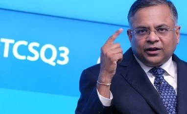 TCS numbers disappoint yet again N Chandrasekaran, CEO & MD of Tata Consultancy Services during a press conference announcing the Q3 results of the company in Mumbai (pic: Kamlesh Pednekar)