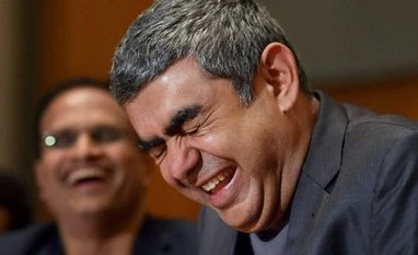 Infosys invests $4 mn in Israel's Cloudy Chief Executive Officer of Infosys Tecnologies Vishal Sikka laughs during a press conference to announce the 3rd quarter results of the company at its headquarters in Bengaluru