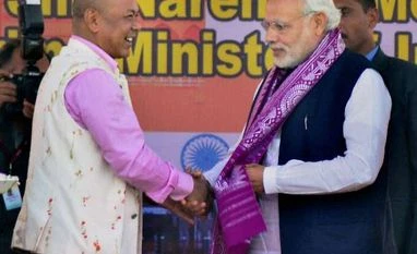 Modi attacks Congress over 'lack of development' in Assam Assam, Narendra Modi