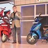 Hero MotoCorp CEO Pawan Munjal launching the Duet &amp; Maestro Edge