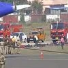 The Bhubaneswar-Mumbai GoAir flight which made an emergency landing in Nagpur after a bomb scare. Photo: ANI