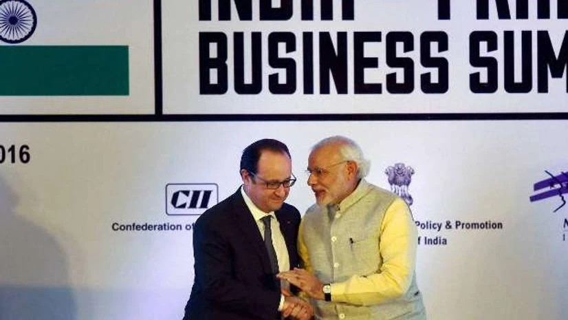 Narendra Modi, Francois Hollande, Chandigarh, Rock Garden Narendra Modi, Francois Hollande, Chandigarh, Rock Garden