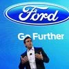 Ford Motor CEO Mark Fields speaks at the Ford press conference at the Consumer Electronics Show in Las Vegas. Photo: Reuters