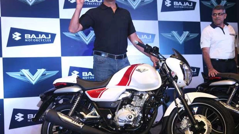 Bajaj Auto MD Rajiv Bajaj at the unveiling of V15 motorcycle. (File photo) Bajaj Auto