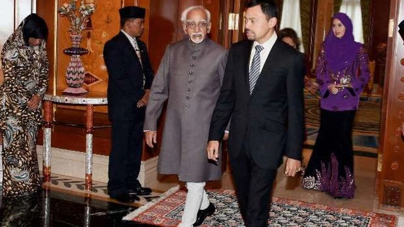 Hamid Ansari, India, Brunei, Haji Al Muhtadee Billah Hamid Ansari, India, Brunei, Haji Al Muhtadee Billah