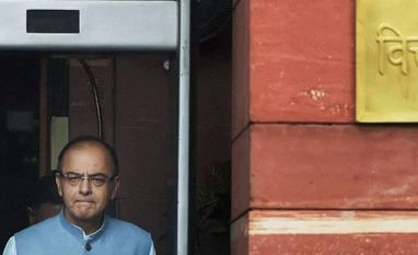 Finance Minister Arun Jaitley leaves from North Block to meet President before presenting the Union Budget 2016-17, in New Delhi Finance Minister Arun Jaitley leaves from North Block to meet President before presenting the Union Budget 2016-17, in New Delhi