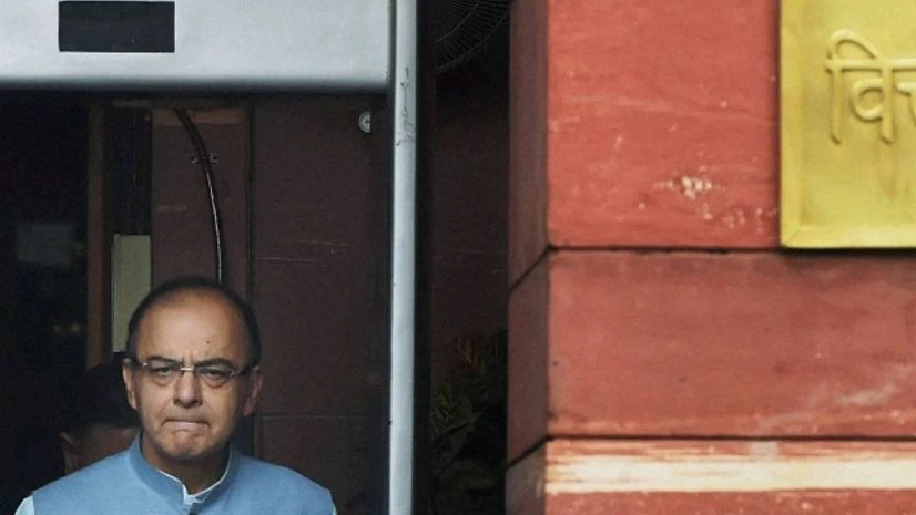Finance Minister Arun Jaitley leaves from North Block to meet President before presenting the Union Budget 2016-17, in New Delhi Finance Minister Arun Jaitley leaves from North Block to meet President before presenting the Union Budget 2016-17, in New Delhi