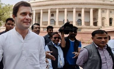 Congress asks govt to extend Rajya Sabha sitting Congress Vice President Rahul Gandhi arrives at Parliament house in New Delhi Photo courtesy: PTI