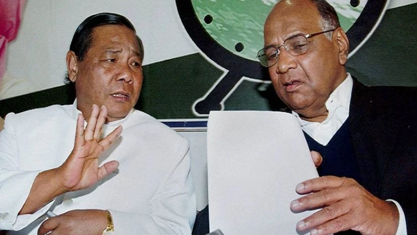 In this file photo, Former Lok Sabha Speaker P A Sangma with President of Nationalist Congress Party Sharad Pawar In this file photo, Former Lok Sabha Speaker P A Sangma with President of Nationalist Congress Party Sharad Pawar