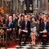 File photo: From left, Britain's Queen Elizabeth II, Philip, the Duke of Edinburgh, Prince William, Kate, the Duchess of Cambridge and Prince Harry, during the Commonwealth Day service at Westminster Abbey in London