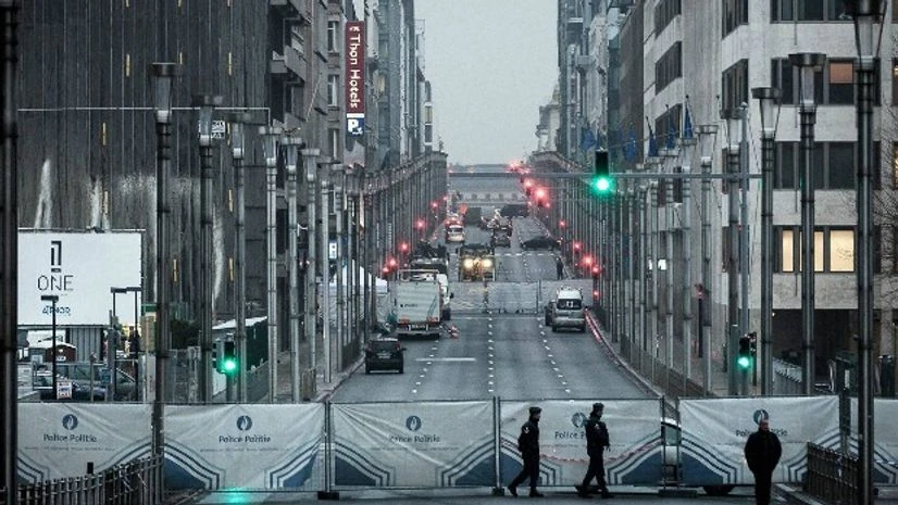 Belgian police work at the Maelbeek metro station near the EU quarter in Brussels Belgian police work at the Maelbeek metro station near the EU quarter in Brussels