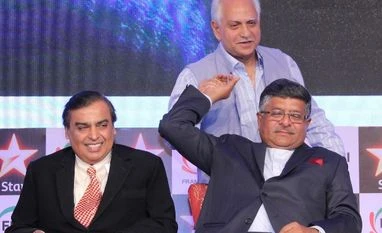 Mukesh Ambani lists 5 mega trends that will define the digital future Mukesh Ambani, Chairman, Reliance Industries, Ravi Shankar Prasad, Union Minister of Communications & Information Tecnology and film-maker Ramesh Sippy during the inaugural session of FICCI Frames 2016 in Mumbai (pic: Kamlesh Pednekar)