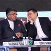 Ravi Shankar Prasad, Union Minister of Communications &amp; Information Tecnology,  Uday Shankar, CEO, Star Network during the inaugural session of FICCI Frames 2016 in Mumbai on Wednesday (pic: