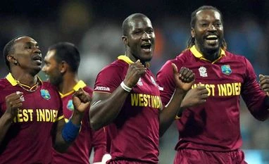West Indies knock India out to reach World T20 final West Indies' players celebrate the victory during ICC WT20 Semi Final match against India at Wankhede Stadium in Mumbai. PTI Photo