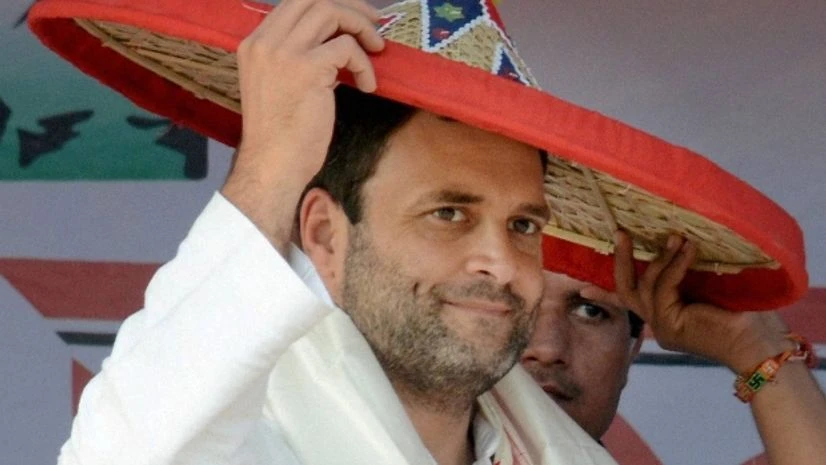 Rahul Gandhi Congress vice president Rahul Gandhi being felicitated with a traditional Assamese japi (hat) by All Assam Youth Congress president PTI