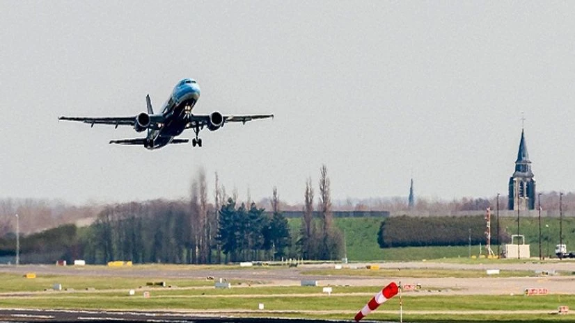 Representational Image A Brussels Airlines plane takes off at Brussels Airport, in Zaventem, Belgium.