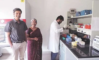 Taking personalised medicine to doorsteps Swagene founders (from left) Sooraj Ratnakumar, K M Vani and scientist Shaswath Chandrasekar