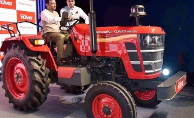 M&M eyes growth in tractor segment on good monsoon forecast Pawan Goenka, Executive Director, Mahindra & Mahindra Ltd at the launch of company's tractor models under the Yuvo brand, in Hyderabad