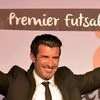 Real Madrid FC and Portuguese soccer legend Luis Figo pose for media during the announcement of Premier Futsal league in Mumbai  PTI 