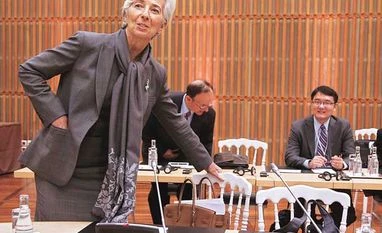 IMF flags risks to growth trajectory IMF chief Christine Lagarde