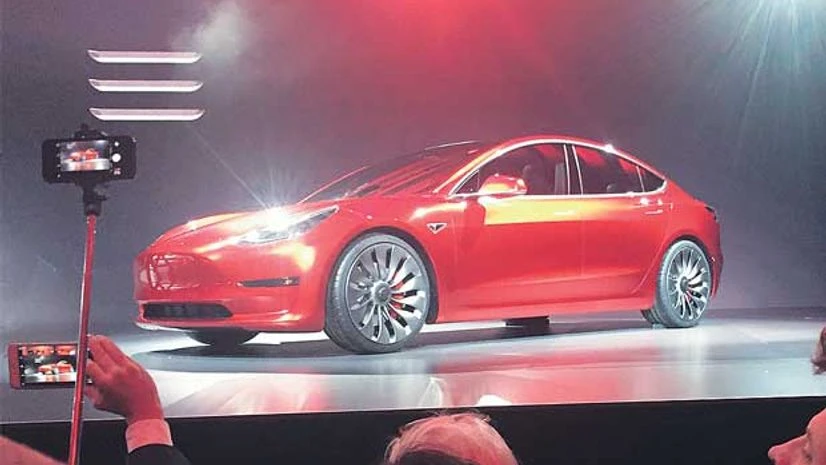 Tesla's Model 3 sedan Tesla's Model 3 sedan