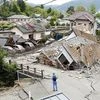 Resident houses are seen destroyed after an earthquake in Mashiki, Kumamoto prefecture, southern Japan. (Photo: AP/PTI)
