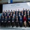 G-20 Finance Minister and Central Bank Governors pose for a group photo during the World Bank/IMF Spring Meetings at IMF headquarters in Washington. (Photo: AP/PTI)