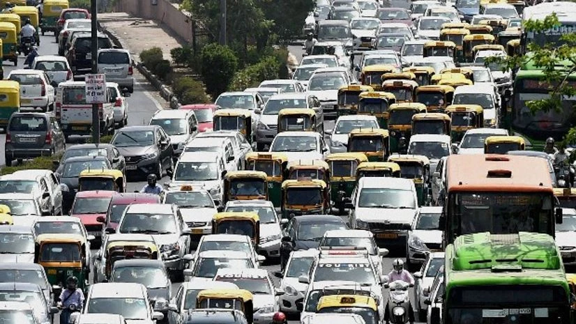 Traffic moves at slow pace at ITO, Vikas Marg during the second phase of odd-even scheme, in New Delhi Traffic moves at slow pace at ITO, Vikas Marg during the second phase of odd-even scheme, in New Delhi