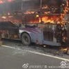 Bus on fire on Fuzhou-Yinchuan Expressway in Northwest China; 8 confirmed killed and 5 injured. Police suspect hijack and arson. (Source: People's Daily, China &amp; Twitter)